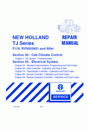 New Holland TJ275, TJ325 Service Manual