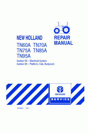 New Holland TN60A, TN70A, TN75A, TN85A Service Manual