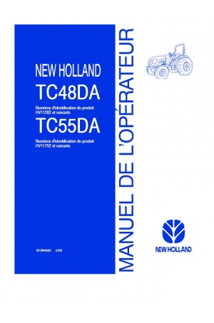 New Holland TC48DA, TC55DA Operator`s Manual