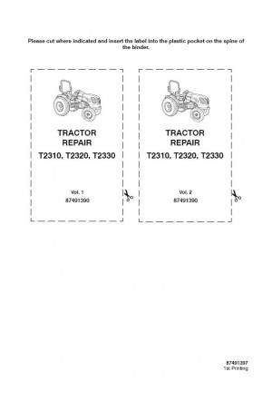 New Holland T2310, T2320, T2330 Service Manual