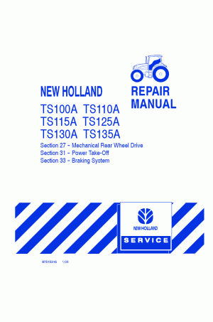 New Holland TS100A, TS110A, TS115A, TS125A, TS130A, TS135A Service Manual