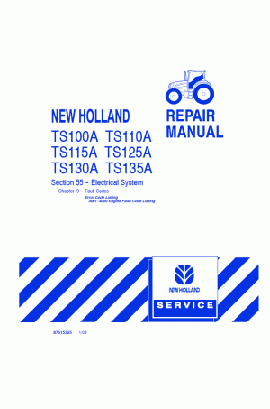 New Holland TS100A, TS110A, TS115A, TS125A, TS130A, TS135A Service Manual