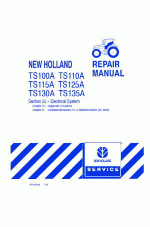 New Holland TS100A, TS110A, TS115A, TS125A, TS130A, TS135A Service Manual