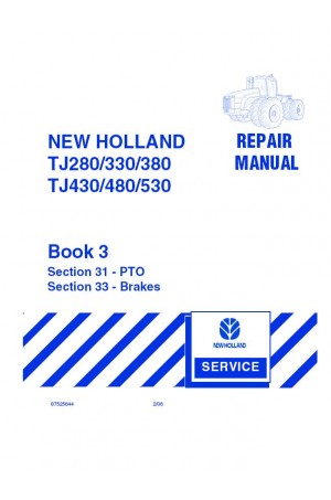 New Holland TJ280, TJ330, TJ380, TJ430, TJ480, TJ530 Service Manual