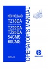 New Holland 54CMS, 60CMS, TZ18DA, TZ22DA, TZ25DA Operator`s Manual