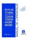 New Holland TZ18DA, TZ22DA, TZ25DA Operator`s Manual