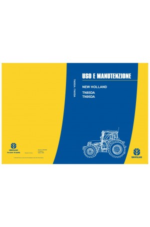 New Holland TN85DA, TN95DA Operator`s Manual