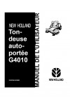 New Holland G4010 Operator`s Manual
