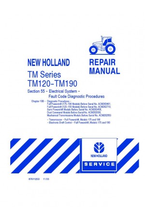 New Holland TM120, TM190 Service Manual