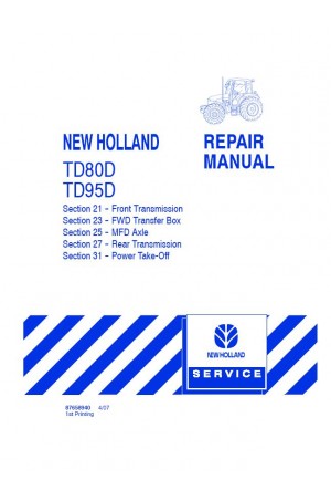 New Holland 23, TD80D, TD95D Service Manual