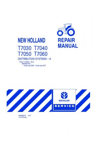 New Holland T7030, T7040, T7050, T7060 Service Manual