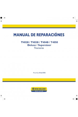 New Holland T4020, T4030, T4040, T4050 Service Manual