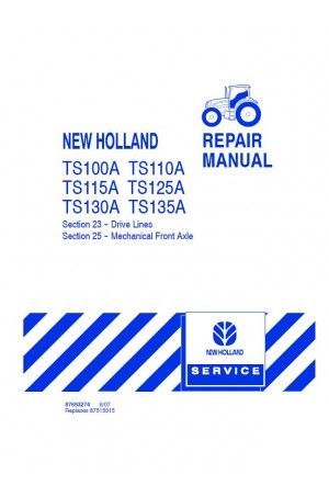 New Holland T6010, TS100A, TS110A, TS115A, TS125A, TS130A Service Manual