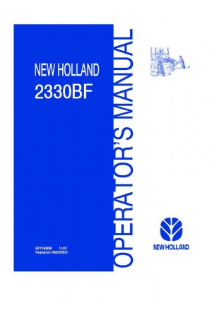 New Holland 2330BF Operator`s Manual