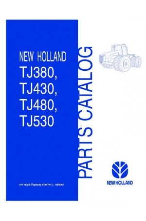 New Holland TJ380, TJ430, TJ480, TJ530 Parts Catalog