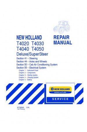 New Holland T4020, T4030, T4040, T4050 Service Manual