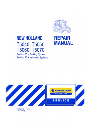 New Holland T5040, T5050, T5060 Service Manual