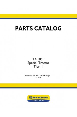 New Holland T4.105F Parts Catalog