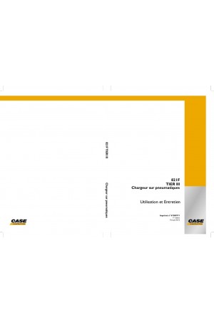 Case 821F Operator`s Manual