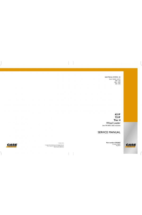 Case 621F, 721F Service Manual