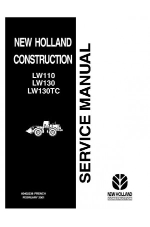 New Holland CE LW110, LW130, LW130TC Service Manual