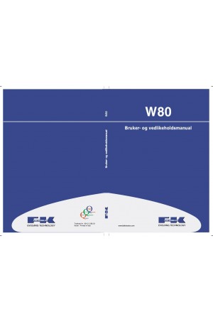 Kobelco W80 Operator`s Manual