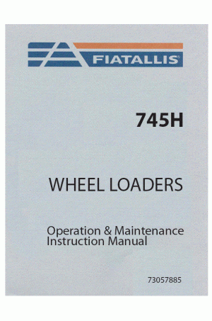 New Holland CE 745H Operator`s Manual