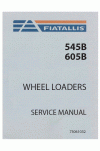 New Holland CE 545B, 605B Service Manual