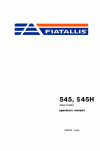 New Holland CE 545 Operator`s Manual