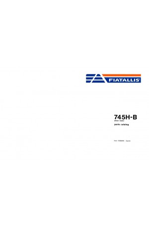 New Holland CE 745H-B Parts Catalog