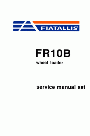 New Holland CE 10B, FR100 Service Manual