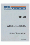 New Holland CE FR15B Service Manual