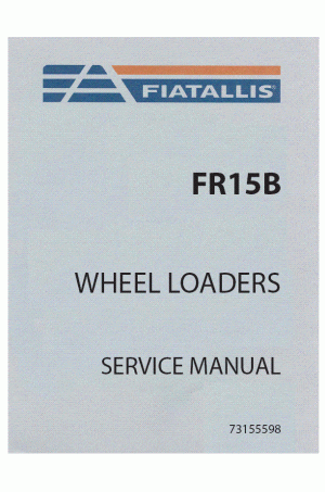 New Holland CE FR15B Service Manual