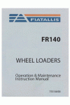 New Holland CE FR140 Operator`s Manual