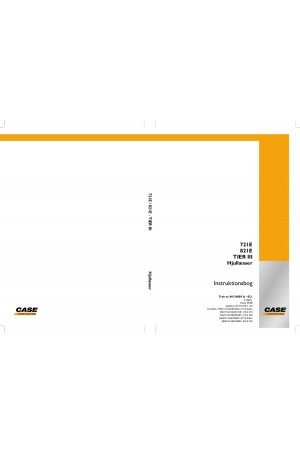 Case 721E, 821E Operator`s Manual