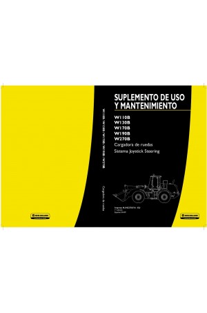 New Holland CE W110B, W130B, W170B, W190B, W270B Operator`s Manual