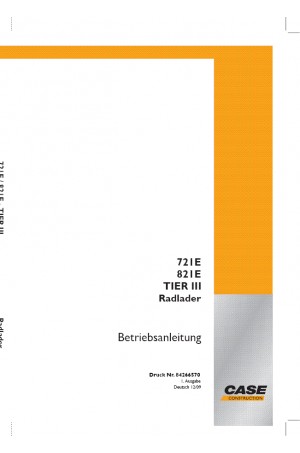 Case 721E, 821E Operator`s Manual