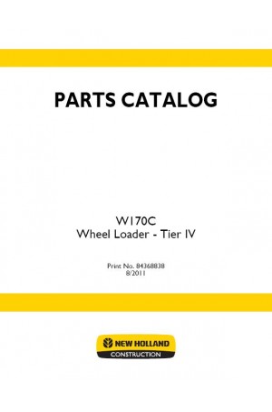 New Holland CE W170C Parts Catalog