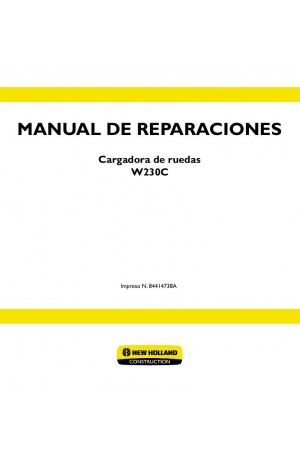 New Holland CE W230C Service Manual