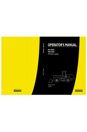 New Holland CE W190C, W230C Operator`s Manual