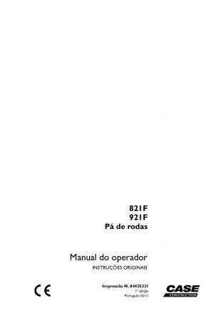 Case 821F, 921F Operator`s Manual