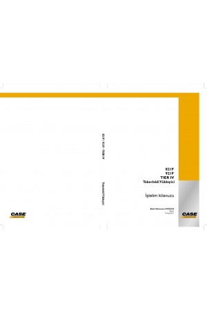 Case 821F, 921F Operator`s Manual