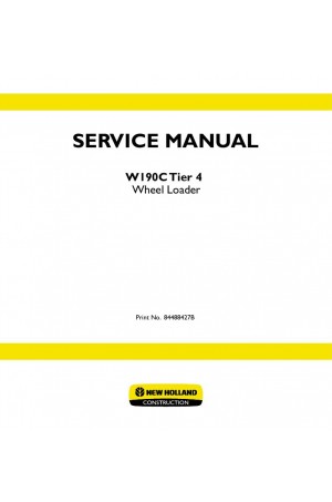 New Holland CE W190C Tier 4 Complete Service Manual