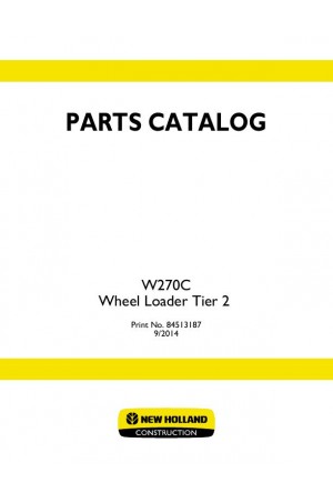 New Holland CE W270 Parts Catalog