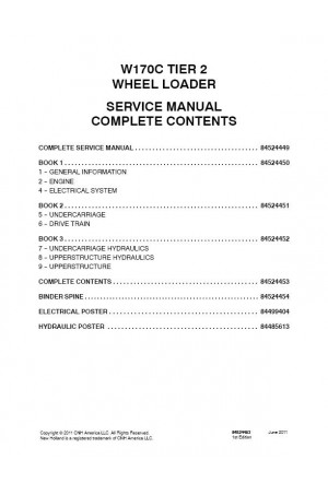 New Holland CE W170C Service Manual