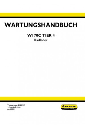 New Holland CE W170C Service Manual