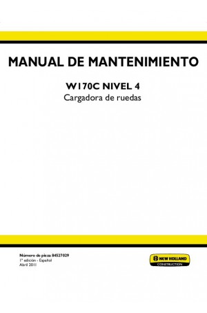 New Holland CE W170C Service Manual