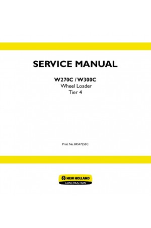 New Holland CE W270C, W300C Service Manual