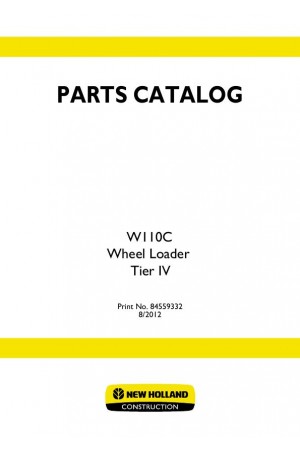 New Holland CE W110C Parts Catalog