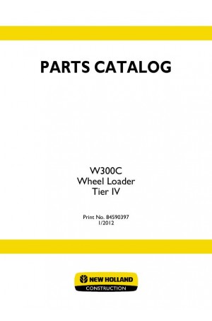 New Holland CE W300C Parts Catalog